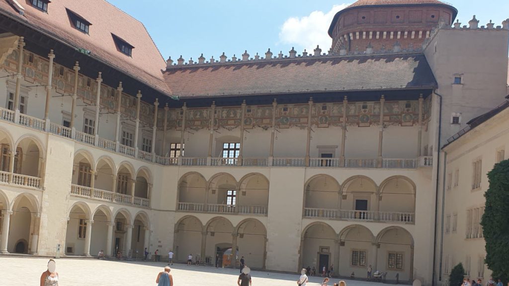 Dziedziniec zamku na Wawelu