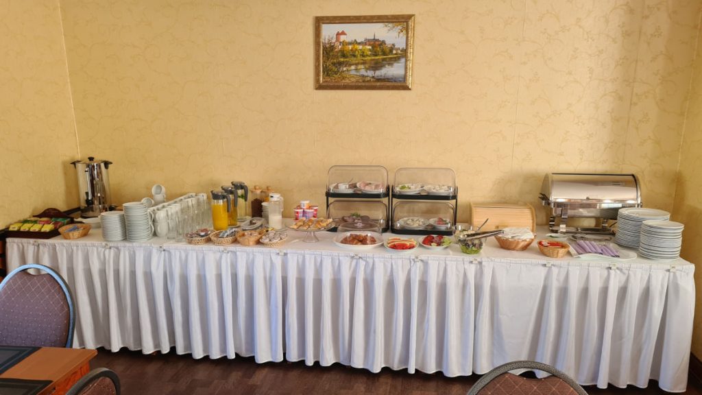 Śniadanie w hotelu Korona w Sandomierzu