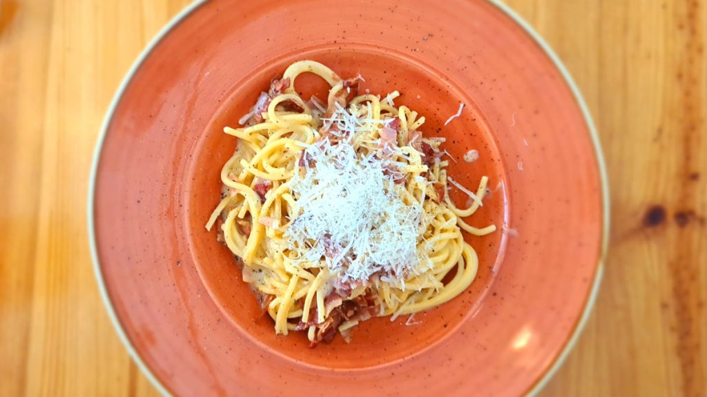 Spaghetti Carbonara Restauracja Las Zawiercie