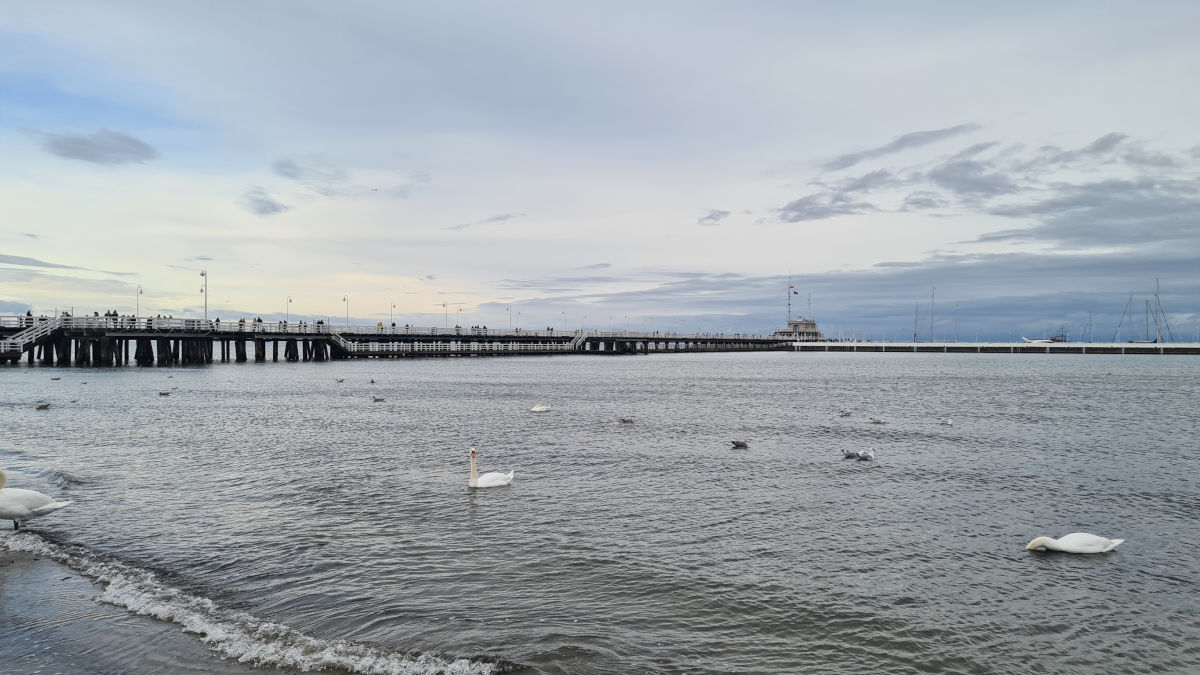 Molo W Sopocie I Plaża Jelitkowo